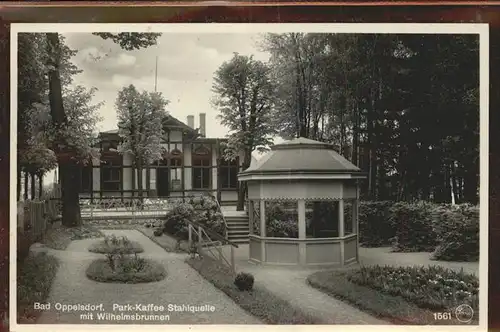 Bad Oppelsdorf Park Kaffee Stahlquelle Wilhelmsbrunnen Kat. Opolno Zdroj