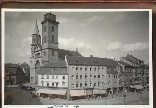 Zittau Marktplatz Johanniskirche Kat. Zittau