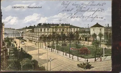 Chemnitz Hauptbahnhof Strassenbahn Kat. Chemnitz