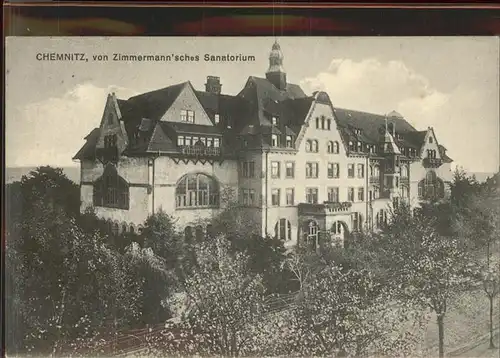 Chemnitz Zimmermannsches Sanatorium Kat. Chemnitz