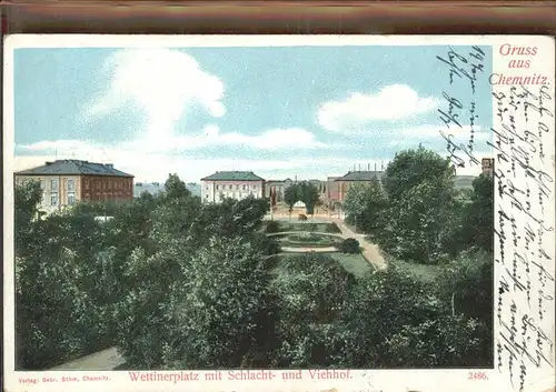 Chemnitz Wettinerplatz Schlacht  Vielhof Kat. Chemnitz