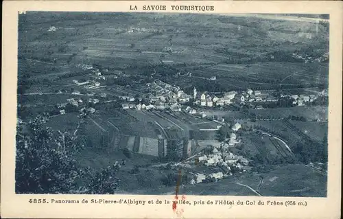 Saint Pierre d Albigny Panorama de la vallee pris de l Hotel du Col du Frene Kat. Saint Pierre d Albigny