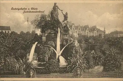 Ludwigshafen Rhein Jubilaeumsdenkmal Kat. Ludwigshafen am Rhein