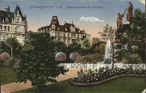 Ludwigshafen Rhein Jubilaeumsplatz Denkmal Kat. Ludwigshafen am Rhein