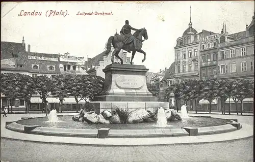 Landau Pfalz Luitpold Denkmal Kat. Landau in der Pfalz