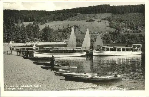 Titisee Anlegebruecke Kat. Titisee Neustadt