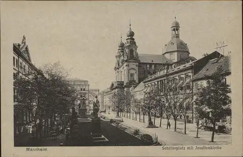 Mannheim Schillerplatz Jesuitenkirche Kat. Mannheim