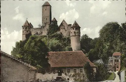 Mosbach Baden Burg Hornberg Neckar Ritter Goetz v. Berlichingen / Mosbach /Neckar-Odenwald-Kreis LKR