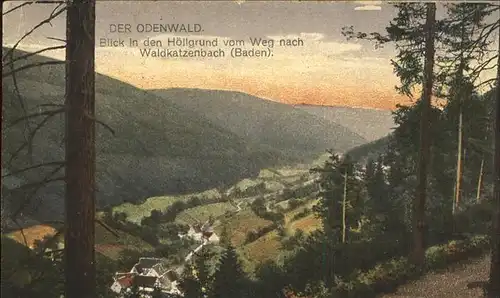 Waldkatzenbach Odenwald Hoellgrund  Kat. Waldbrunn