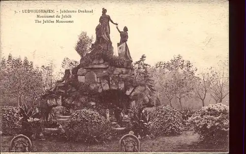 Ludwigshafen Rhein Jubileums Denkmal  Kat. Ludwigshafen am Rhein