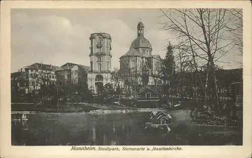 Mannheim Sternwarte Jesuitenkirche Stadtpark Kat. Mannheim