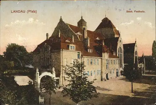 Landau Pfalz Staedt. Festhalle Kat. Landau in der Pfalz