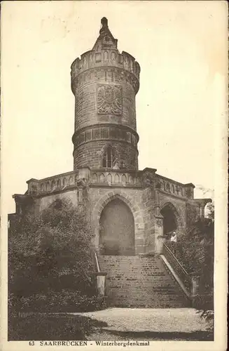 Saarbruecken Winterbergdenkmal Kat. Saarbruecken