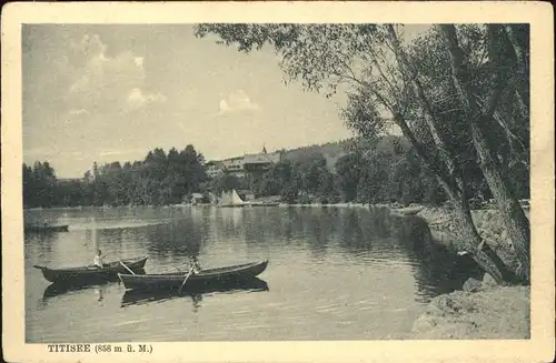 Titisee Ruderboote Kat. Titisee Neustadt