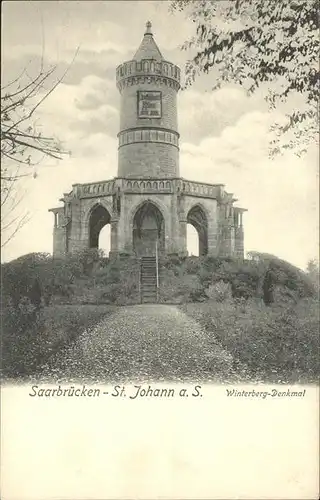 Saarbruecken St. Johann a. S. Winterberg Denkmal Kat. Saarbruecken