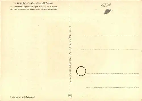 Schwetzingen Wappen Badischer Staedte Nr. 74 Kat. Schwetzingen