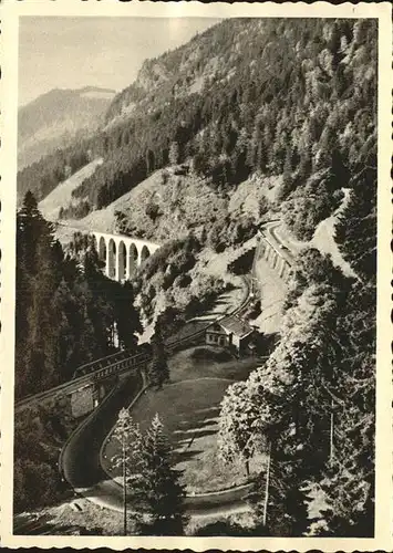 Hoellental Schwarzwald Eisenbahnstrecke Kat. Buchenbach