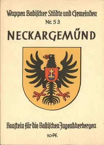 Neckargemuend Wappen Badischer Staedte Nr. 53 Kat. Neckargemuend