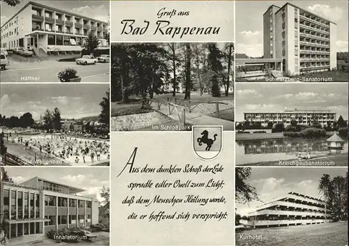 Bad Rappenau Schlosspark Kraichgausanatorium Kurhotel Kat. Bad Rappenau