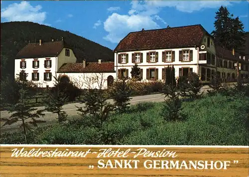 St Germanshof Waldrestaurant Hotel Pension Sankt Germanshof Kat. Bobenthal