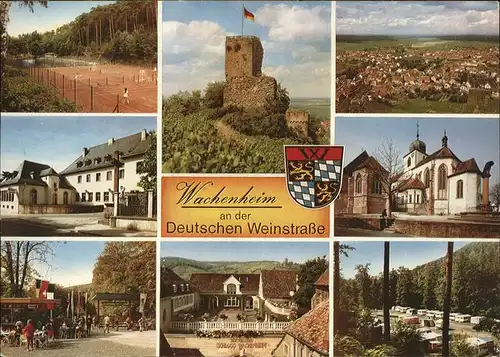 Wachenheim Weinstrasse Wappen Burg Kat. Wachenheim an der Weinstrasse