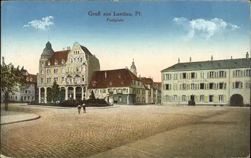 Landau Pfalz Postplatz Kat. Landau in der Pfalz