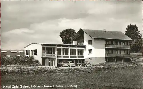 Hoechenschwand Hotel Cafe Gaiser Kat. Hoechenschwand