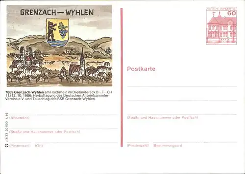 Grenzach Wyhlen Wappen Kat. Grenzach Wyhlen