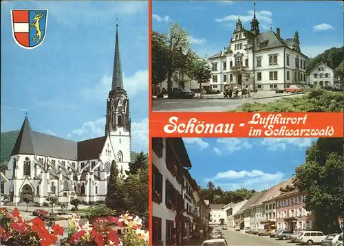 Schoenau Schwarzwald Kirche Kat. Schoenau im Schwarzwald