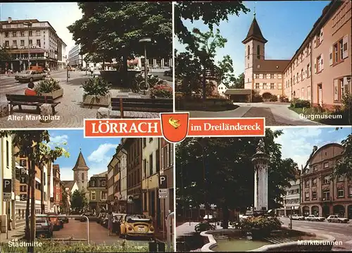 Loerrach Bergmuseum Alter Markt Marktbrunnen Kat. Loerrach