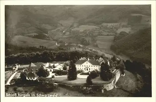 Schloss Buergeln Luftbild Kat. Kandern