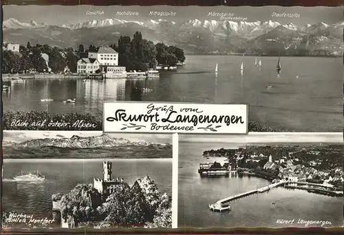 Langenargen Bodensee Kurhaus Schloss Montfort Alpen Kat. Langenargen