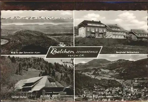 Belchen Baden Belchen Multen Berghotel Belchenhaus Kat. Neuenweg
