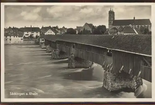 Bad Saeckingen Rheinbruecke Kat. Bad Saeckingen