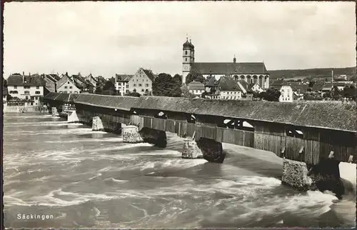 Bad Saeckingen Rheinbruecke Kat. Bad Saeckingen