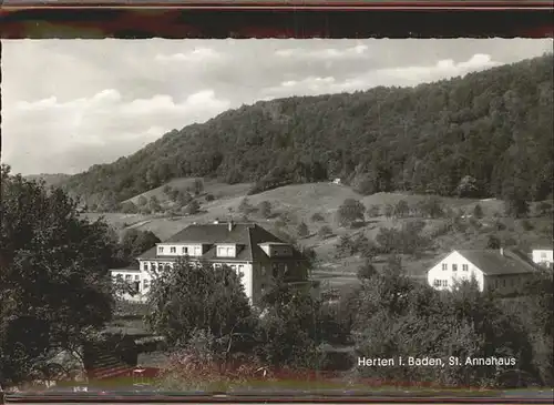 Herten Rheinfelden St. Annahaus Kat. Rheinfelden (Baden)