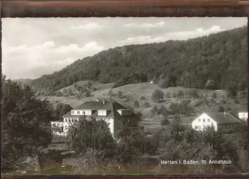 Herten Rheinfelden St. Annahaus Kat. Rheinfelden (Baden)