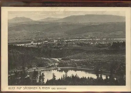 Bad Saeckingen Bergsee Kat. Bad Saeckingen