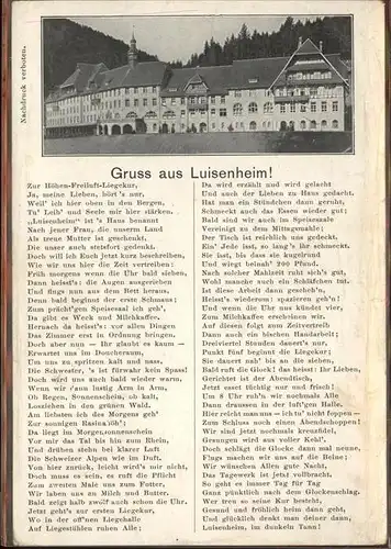 Luisenheim Rehaklinik Birkenbuck Kurheim / Malsburg-Marzell /Loerrach LKR