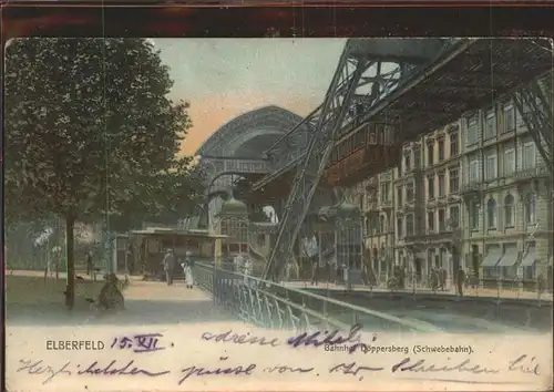 Elberfeld Wuppertal Bahnhof Doeppersberg Schwebebahn / Wuppertal /Wuppertal Stadtkreis
