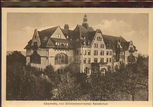 Chemnitz Zimmermannsches Sanatorium Kat. Chemnitz