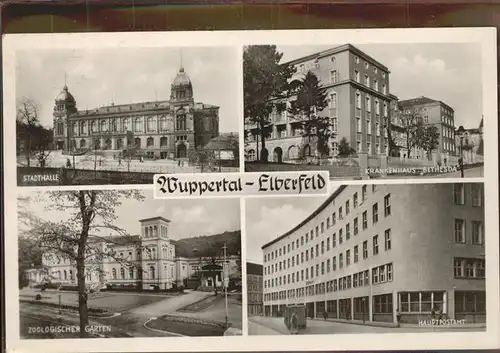 Wuppertal Elberfeld Krankenhaus Hauptpostamt Kat. Wuppertal