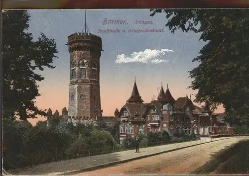 Barmen Wuppertal Anlagen Stadthalle Kriegerdenkmal Kat. Wuppertal