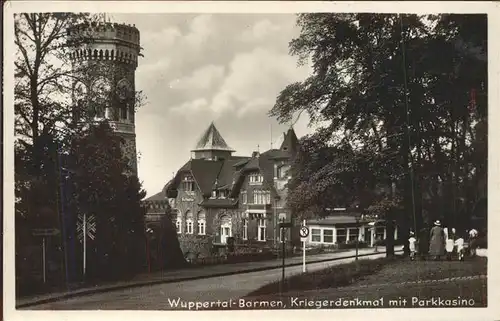 Wuppertal Barmen Kriegerdenkmal Parkkasino Kat. Wuppertal