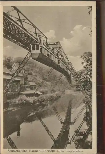 Barmen Wuppertal Elberfeld Schwebebahn Kat. Wuppertal