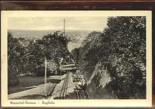 Wuppertal Barmen Bergbahn Kat. Wuppertal