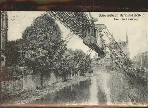 Barmen Wuppertal Neuenweg Schwebebahn Kat. Wuppertal