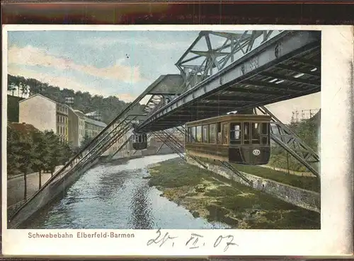 Elberfeld Wuppertal Schwebebahn Barmen / Wuppertal /Wuppertal Stadtkreis