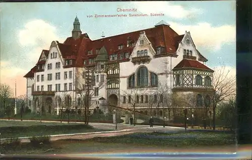 Chemnitz Zimmermannsches Sanatorium Kat. Chemnitz