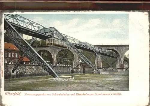 Elberfeld Wuppertal Schwebebahn Eisenbahn Sonnborner Viadukt / Wuppertal /Wuppertal Stadtkreis